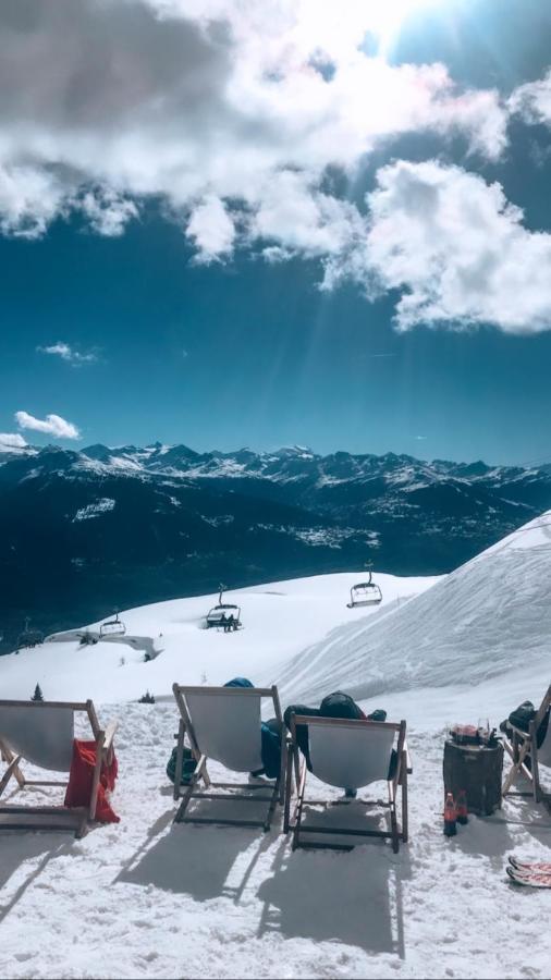 Mountain View Apartment With Parking & Fast Wifi Crans-Montana Bagian luar foto